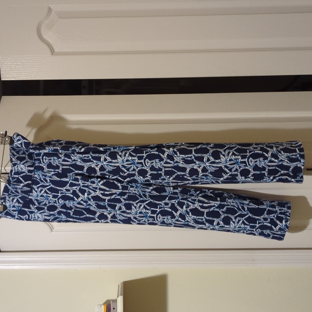 NWT Lilly Pulitzer Loralee pants High Tide Navy Size xs